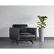Rogers Cortina Black Leather Armchair